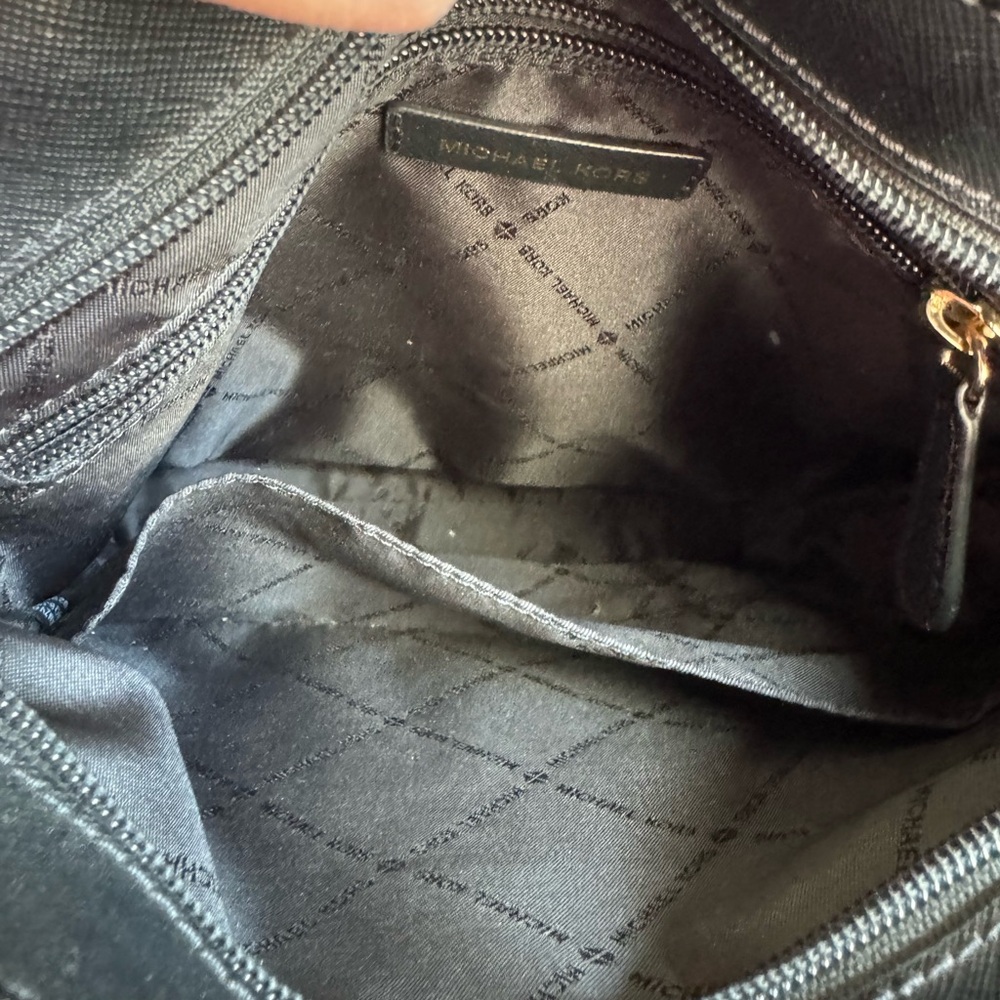 Michael Kors Morgan Leopard Nylon & Leather Medium Messenger Crossbody Bag - Picture 15 of 17